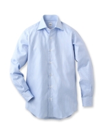 ドービーヘリンボンワイドカラーシャツ/ホワイト(001)