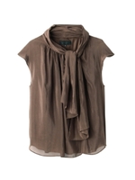 ボウタイシフォンシャツ/ブラウン(042)