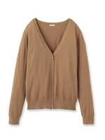 COMPACT YARN コットンハイゲージカーディガン/ベージュ系(054)