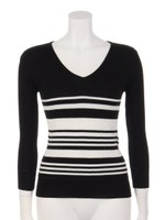 VリブニットTOPS/ピンク