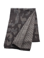 【AZUL by moussy】シャドーカモヘリンボンマフラー/GRY