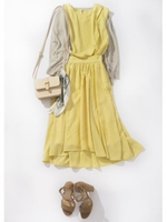 ★JOC PE VEGE-D フレアスカート/DK.Brn