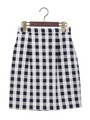 ★★JOC C/L チェック タック スカート　/　ギンガムチェック/Black