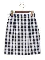 ★★JOC C/L チェック タック スカート　/　ギンガムチェック/Black