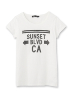 グラフィックTシャツ/ホワイト(001)