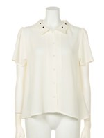 コビニャーカラーブラウス/オフ