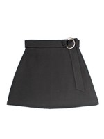 リングベルトスカート/ブラック