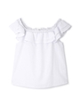 OFF-SHOUL SHEER FRILLS/ホワイト(030)