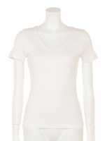 VネックTOPS/WHT