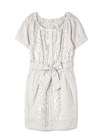 ストライプコクーンワンピース/ホワイト(031)