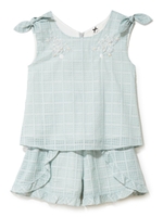 ビーズミックスシシュウセットアップ/ブラック