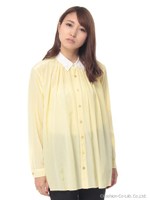 【OUTLET】フレアシャツ/イエロー
