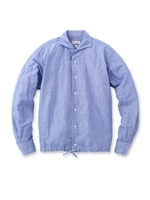 ブルーハケメ ドロストシャツ/ブルー(092)