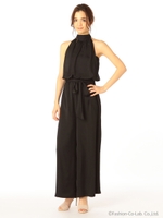 ホルターネックオールインワン/グリーン