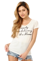 刺繍ロゴTシャツ/BLACK