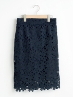 総レーススカート/ネイビー