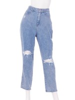 【ANAP】ケミカルデニムクラッシュパンツ/L.BL