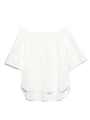 【emmi atelier】オフショルダートップス/WHT