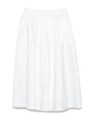 ギャザーミドル丈スカート/OWHT