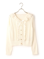 セーラー衿カーデ/ホワイト