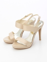 ダブルベルトストラップサンダル/ベージュ