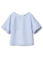 チェックバルーントップス/ベージュ