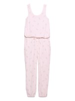 パイルモチーフロンパース/PNK