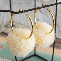 マーブルシフォンボールピアス