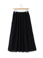 消しプリーツマキシスカート/カーキ(027)