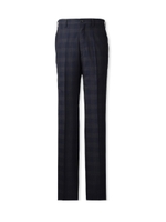 DORMEUIL FLORIDAサマートロチェックドレスパンツ/ブラック(319)