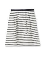 [L]フィラメントボーダースカート/ホワイト系(302)