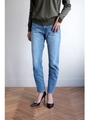 【AZUL by moussy】テーパードデニムパンツ/BLU