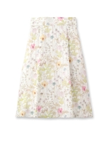 リネンリバティプリントスカート/ベビーピンク(071)