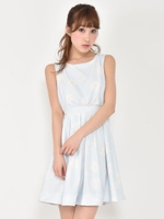 水彩フラワーワンピース/オフホワイト