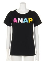 【ANAP】ANAPカラフルロゴTシャツ/NV/WH