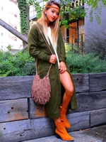 【anap mimpi】起毛トッパーロングカーディガン/KHA