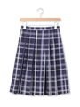 チェック柄フレアスカート/アイボリー(204)