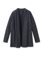 ラメスラブ天竺カーディガン/ネイビー(393)