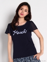 ロゴTシャツ/シロ