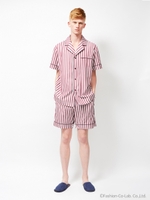 ロンドンストライプパジャマメンズ/NAVY