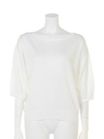 【F i.n.t】ボリュームスリーブニットプルオーバー/WHITE