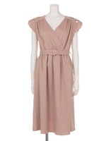 【an another angelus】カットワーク刺繍カシュクールワンピース/TURQUOISE