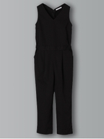 ◆・Vネックオールインワン/ブラック