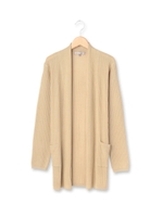 ケーブルリブトッパーカーディガン/ブルー(092)