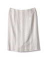 ネオリネンストライプタイトスカート/グレー(021)