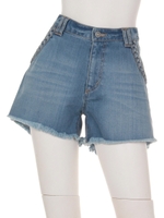 三つ編ポケットデニムSPT/BLU