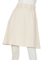 【Aunt Marie's】レースジャガードフレアスカート/WHT