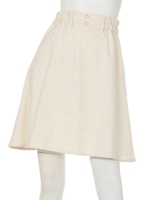 【Aunt Marie's】レースジャガードフレアスカート/WHT