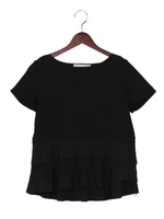 ☆JC カット/フハク　ティアード ボートネック Tシャツ/M.Brn