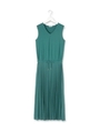 アイスリーマキシプリーツワンピース/ダークグリーン(023)